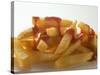 Chips with Ketchup-null-Stretched Canvas