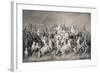 Chir Singh, Maharajah of the Sikhs and King of the Punjab with His Retinue Hunting Near Lahore-A. Soltykoff-Framed Giclee Print