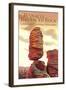 Chiricahua National Monument - Pinnacle Balanced Rock-Lantern Press-Framed Art Print