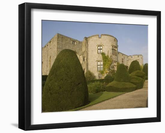 Chirk Castle, With Topiary, Wrexham, on the Border Between England and Wales, Wales, Uk-Rolf Richardson-Framed Photographic Print