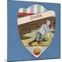 Chirk Take it Easy', Baines' Card in the Shape of a Shield-null-Mounted Giclee Print