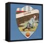 Chirk Take it Easy', Baines' Card in the Shape of a Shield-null-Framed Stretched Canvas