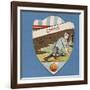 Chirk Take it Easy', Baines' Card in the Shape of a Shield-null-Framed Giclee Print