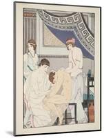 Chiropractic Adjustment, Illustration from 'The Works of Hippocrates', 1934 (Colour Litho)-Joseph Kuhn-Regnier-Mounted Premium Giclee Print