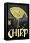 Chirp Poster-Tim Nyberg-Framed Stretched Canvas