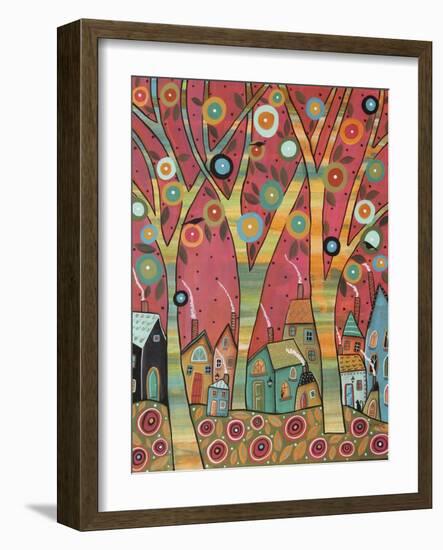 Chirpy Village 1-Karla Gerard-Framed Giclee Print