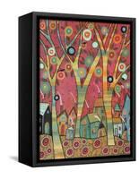 Chirpy Village 1-Karla Gerard-Framed Stretched Canvas