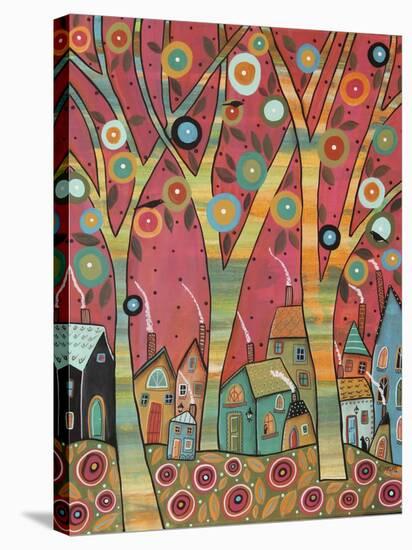 Chirpy Village 1-Karla Gerard-Stretched Canvas