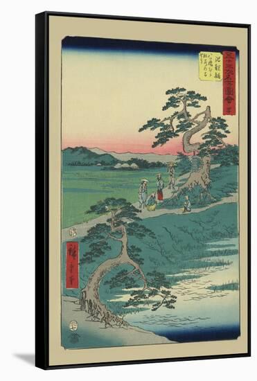 Chiryu-Ando Hiroshige-Framed Stretched Canvas