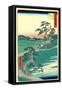 Chiryu-Utagawa Hiroshige-Framed Stretched Canvas