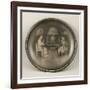 Chiselled Silver Plate Depicting Genre Scene. Detail: Bread, Home Honour, Joy of Home Life-Cornelis Bisschop-Framed Giclee Print
