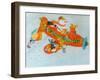 Chistmas Airplane with Snowman-Christian Kaempf-Framed Giclee Print