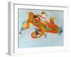 Chistmas Airplane with Snowman-Christian Kaempf-Framed Giclee Print