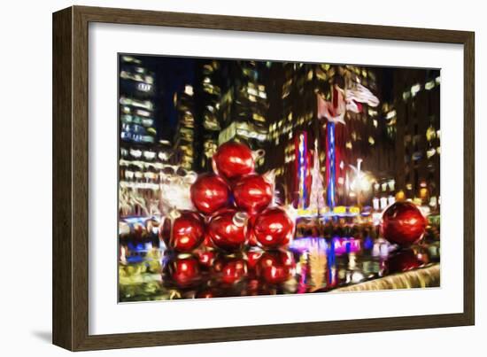 Chistmas Balls - In the Style of Oil Painting-Philippe Hugonnard-Framed Giclee Print