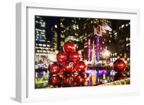 Chistmas Balls - In the Style of Oil Painting-Philippe Hugonnard-Framed Giclee Print