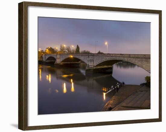 Chiswick Bridge-Charles Bowman-Framed Photographic Print