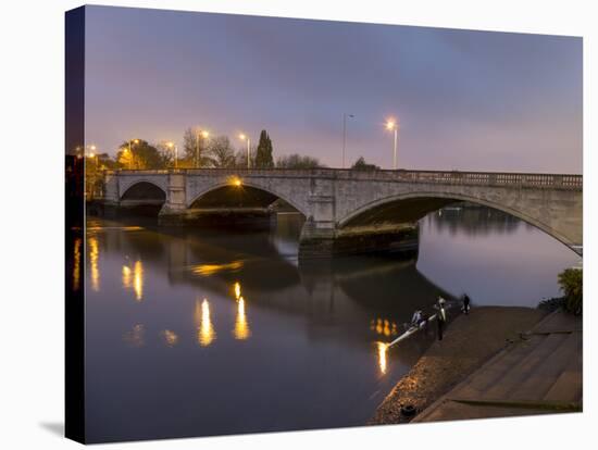 Chiswick Bridge-Charles Bowman-Stretched Canvas