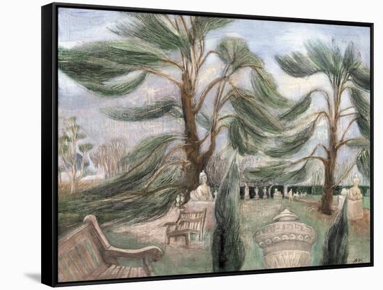 Chiswick House; Cedarssphinxes-Mary Kuper-Framed Stretched Canvas