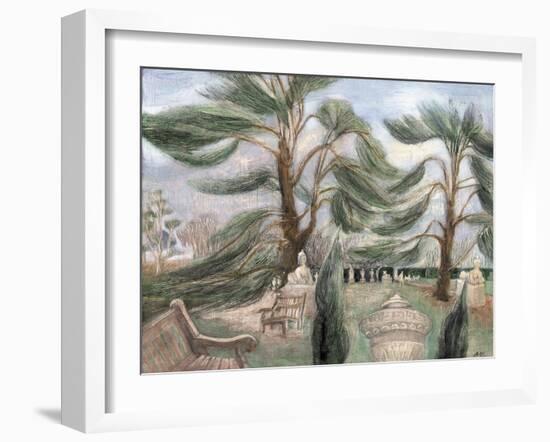 Chiswick House; Cedarssphinxes-Mary Kuper-Framed Giclee Print