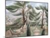 Chiswick House; Cedarssphinxes-Mary Kuper-Mounted Giclee Print