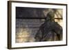 Chiswick House, Chiswick, London. Detail of Rusticated Wall and Male Statue-Richard Bryant-Framed Photographic Print