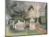 Chiswick House: Statues-Mary Kuper-Mounted Giclee Print