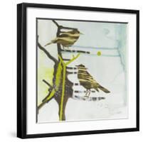 Chit, Chat, Chirp-Gina Miller-Framed Art Print