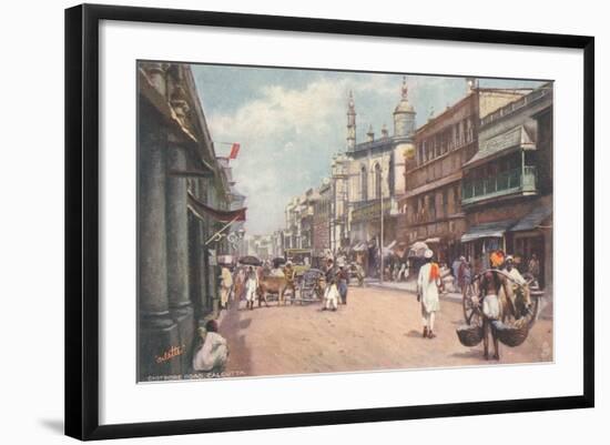 Chitpore Road, Calcutta, India-null-Framed Art Print