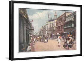 Chitpore Road, Calcutta, India-null-Framed Art Print