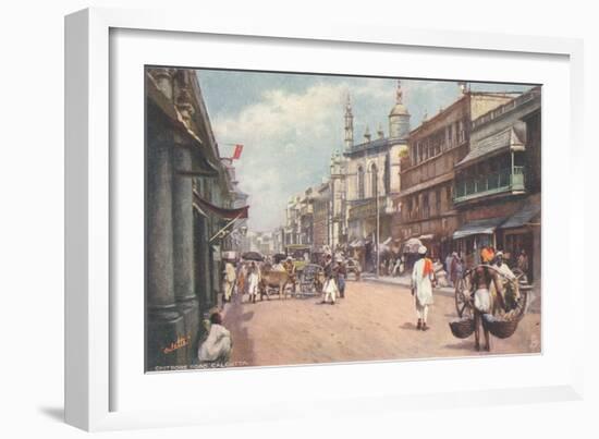 Chitpore Road, Calcutta, India-null-Framed Premium Giclee Print