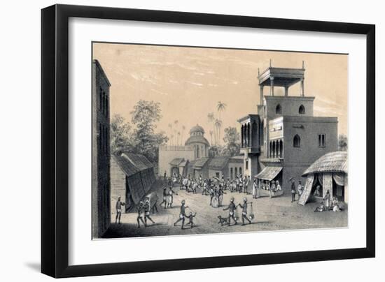 Chittapore Road, Calcutta, 1847-B Clayton-Framed Giclee Print