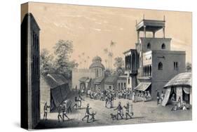 Chittapore Road, Calcutta, 1847-B Clayton-Stretched Canvas