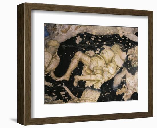 Chivalresque Subject, Detail from the Tournament-Battle of Louvezerp-Antonio Pisanello-Framed Giclee Print