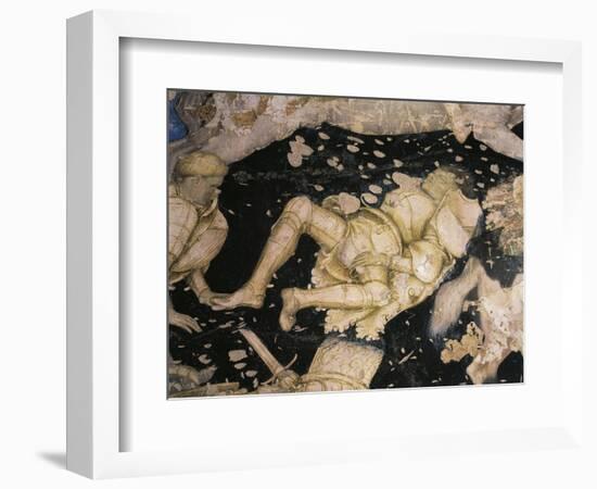 Chivalresque Subject, Detail from the Tournament-Battle of Louvezerp-Antonio Pisanello-Framed Giclee Print