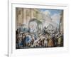 Chivalrous Scene at San Carlo Al Corso in Rome, by Bartolomeo Pinelli (1781-1835)-null-Framed Giclee Print