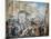 Chivalrous Scene at San Carlo Al Corso in Rome, by Bartolomeo Pinelli (1781-1835)-null-Mounted Giclee Print