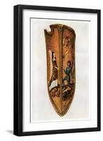 Chivalry and Courtly Love: Flemish Parade Shield, C1400-null-Framed Giclee Print