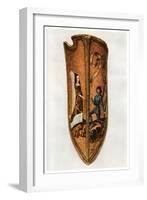 Chivalry and Courtly Love: Flemish Parade Shield, C1400-null-Framed Giclee Print