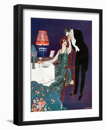 Chivalry, Magazine Plate, Spain, 1920-null-Framed Giclee Print