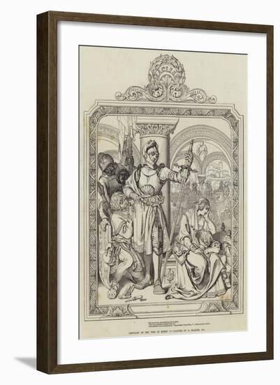 Chivalry of the Time of Henry V-Daniel Maclise-Framed Giclee Print