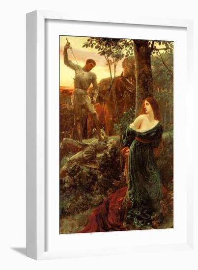 Chivalry-Frank Bernard Dicksee-Framed Art Print