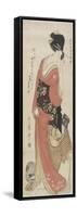 Chiyo from Kaga Province, C. 1801-1804-Kitagawa Utamaro-Framed Stretched Canvas