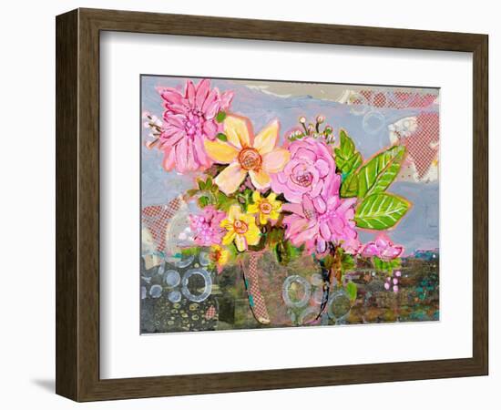 Chloe Rose Floral Arrangement-Blenda Tyvoll-Framed Art Print