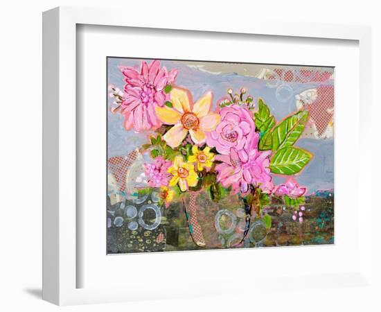 Chloe Rose Floral Arrangement-Blenda Tyvoll-Framed Art Print