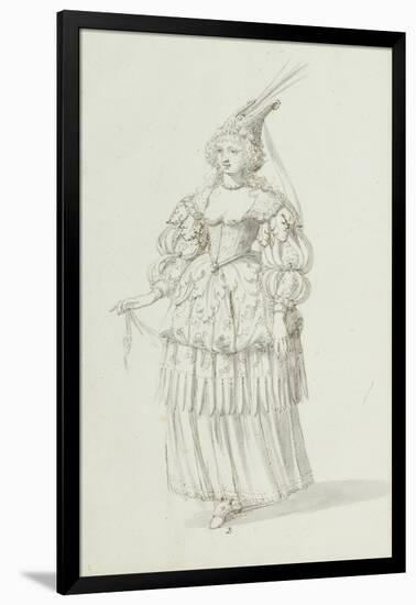 Chloris: Alternative Sketch for Henrietta Maria, C.1631-Inigo Jones-Framed Giclee Print