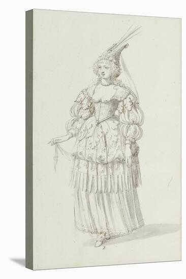 Chloris: Alternative Sketch for Henrietta Maria, C.1631-Inigo Jones-Stretched Canvas