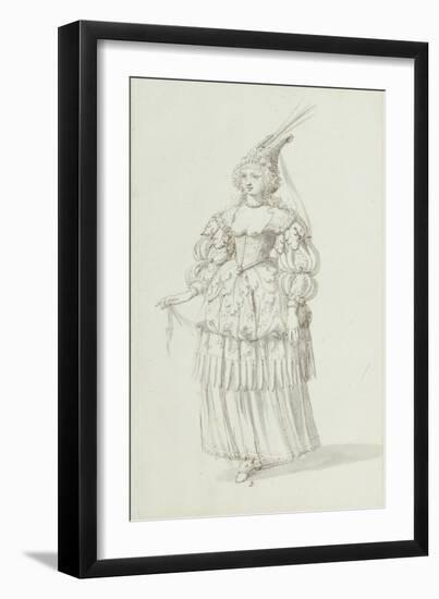 Chloris: Alternative Sketch for Henrietta Maria, C.1631-Inigo Jones-Framed Giclee Print