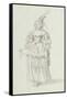 Chloris: Alternative Sketch for Henrietta Maria, C.1631-Inigo Jones-Framed Stretched Canvas