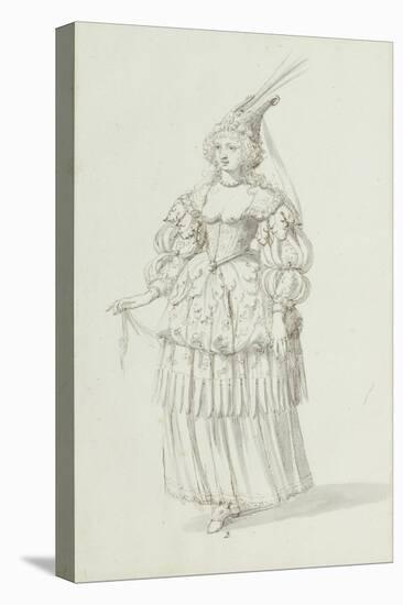 Chloris: Alternative Sketch for Henrietta Maria, C.1631-Inigo Jones-Stretched Canvas