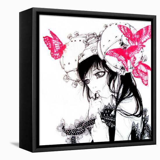 Cho-chan-Camilla D'Errico-Framed Stretched Canvas